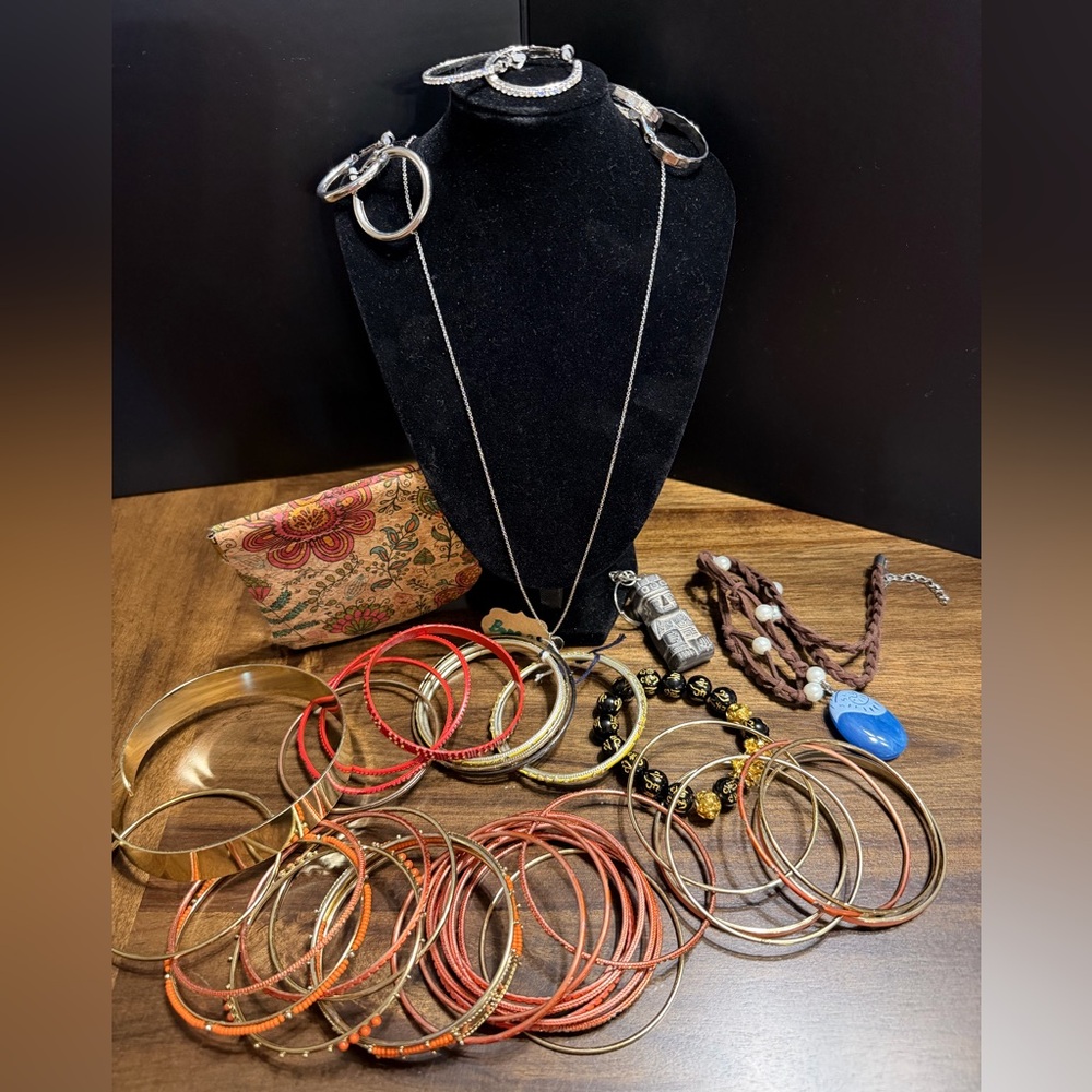 Misc Lot Jewelry Drawer Clear Out- Bangles, Earrings and more!